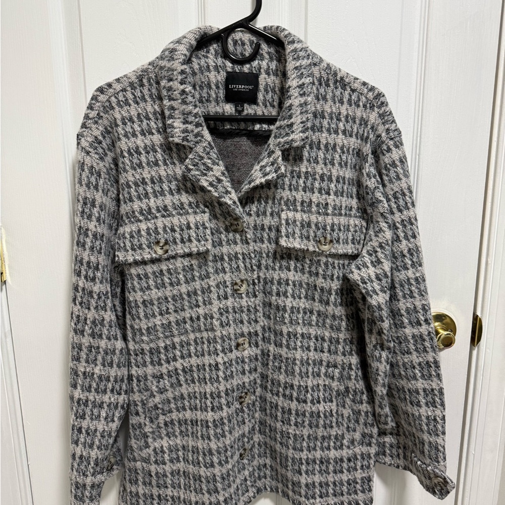 Liverpool Los Angeles Houndstooth Shacket